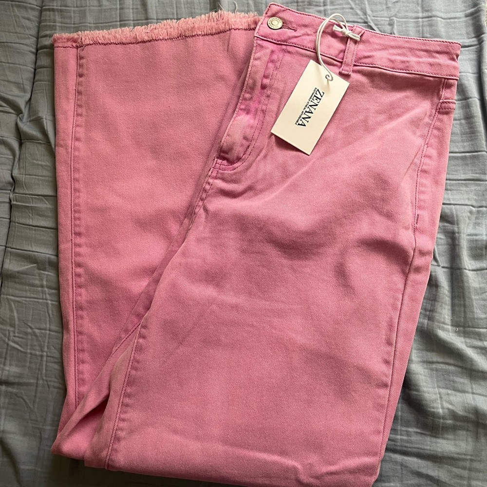 pink zenana pants